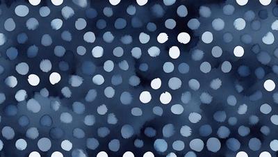 The primary subject of the image is a pattern of white dots on a blue background. The setting appears to be a dark, moody environment, possibly a night sky. The visual style of the image is a combination of digital art and illustration, creating a unique and intriguing pattern. The colors and mood of the image are predominantly dark and mysterious, with the white dots contrasting against the blue background.