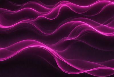 The primary subject of the image is a pink wave pattern, which is the main focus of the image. The setting is a dark background, which contrasts with the pink wave pattern. The visual style is a digital art or illustration, as the wave pattern is created using a computer or digital tools. The colors and mood of the image are predominantly pink, giving it a vibrant and energetic atmosphere.