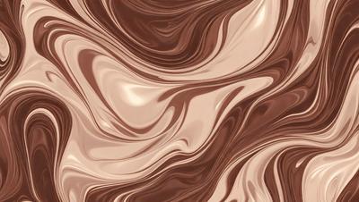 The primary subject of the image is a close-up of a chocolate-colored surface, which appears to be a patterned wallpaper or a textured wall. The setting is indoors, with the wallpaper or wall being the main focus of the image. The visual style is a close-up, which emphasizes the intricate details of the chocolate pattern. The colors and mood of the image are predominantly brown and warm, creating a cozy and inviting atmosphere.