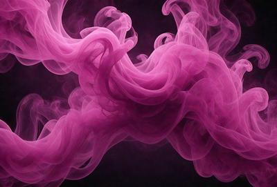 The primary subject of the image is a pink smoke or fog, which is the main object, scene, or focus of the image. The setting or background is a dark background, which contrasts with the pink smoke. The visual style of the image is a digital art or illustration, as it appears to be a computer-generated or digitally created image. The colors and mood of the image are predominantly pink, creating a warm and atmospheric ambiance.
