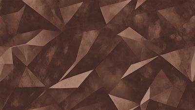 The primary subject of the image is a brown and tan patterned surface, which appears to be a wallpaper or a textured wall. The setting is indoors, and the visual style is a combination of a photo and a digital art. The colors and mood of the image are warm and earthy, with a focus on the brown and tan tones.