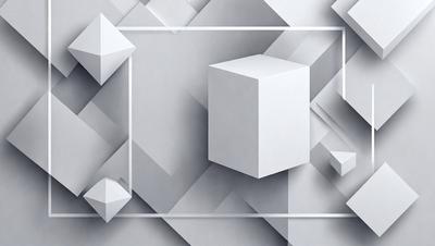 The primary subject of the image is a white box, which is the main object in the scene. The setting is a white background, and the visual style is digital art. The colors and mood of the image are predominantly white, giving it a clean and minimalist appearance.