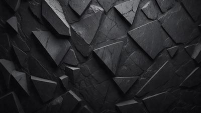 The primary subject of the image is a black and white patterned wall. The setting is a dark room with a black background. The visual style is a black and white photo. The dominant colors are black and white, creating a moody atmosphere.