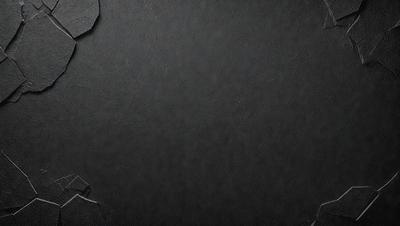 The primary subject of the image is a black leather surface. The setting is a black background, which creates a striking contrast with the leather. The visual style is a close-up of the leather, emphasizing its texture and details. The colors and mood of the image are predominantly dark, with the black leather and background creating a moody and dramatic atmosphere.
