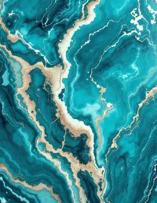 The primary subject of the image is a blue and white marbled stone. The setting is a close-up of the stone, showcasing its unique pattern and texture. The visual style is a close-up, likely a digital art or illustration, as it captures the intricate details of the marbled stone. The colors and mood of the image are predominantly blue and white, creating a sense of calmness and elegance.