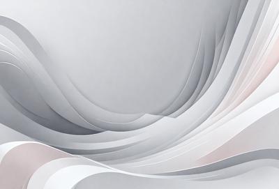 The primary subject of the image is a large, white sheet of paper with a pattern of waves on it. The paper appears to be a textured, patterned material, giving it a unique and interesting appearance. The setting is a white background, which provides a clean and minimalist look to the image. The visual style is a combination of digital art and illustration, as the paper appears to be a digital creation with a hand-drawn, textured pattern. The colors and mood of the image are predominantly white, with