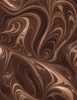 The primary subject of the image is a close-up of a wooden surface with a swirling pattern. The setting is a wooden table, and the visual style is a close-up of the table's surface. The colors and mood of the image are predominantly brown, giving it a warm and natural atmosphere.