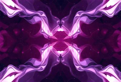 The primary subject of the image is a purple and pink swirling pattern, which appears to be a digital art or illustration. The setting is a dark background, which contrasts with the vibrant colors of the swirling pattern. The visual style suggests that the image is a creative and artistic representation of a swirling motion. The dominant colors of the image are purple and pink, giving it a calming and soothing atmosphere.
