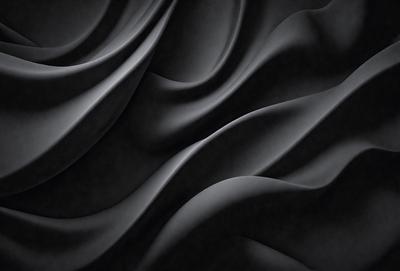 The primary subject of the image is a black and white patterned wallpaper. The setting is a black background, which emphasizes the pattern and texture of the wallpaper. The visual style is a close-up of the wallpaper, showcasing its intricate design. The colors and mood of the image are predominantly black and white, giving it a classic and timeless appearance.