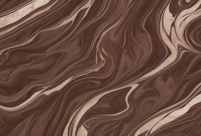 The primary subject of the image is a wooden surface with a pattern of swirls and waves. The setting is a close-up of the wooden surface, showcasing the intricate design. The visual style is a combination of a photo and a drawing, creating a unique and artistic representation of the wooden pattern. The colors and mood of the image are predominantly brown and earthy tones, giving it a natural and organic feel.