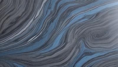 The primary subject of the image is a blue and white marbled surface, which appears to be a piece of wood or a marbled wall. The setting is a room with a blue and white marbled wall, and the visual style is a close-up of the marbled surface. The colors and mood of the image are predominantly blue and white, creating a calm and serene atmosphere.