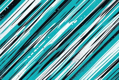 The primary subject of the image is a blue and white striped pattern. The setting is a blue and white striped background, which creates a visually striking contrast with the pattern. The visual style is a digital art or illustration, as the pattern appears to be digitally created. The colors and mood of the image are predominantly blue and white, giving it a clean and modern appearance.