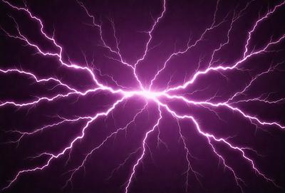 The primary subject of the image is a purple lightning bolt, which is the main object, scene, or focus of the image. The setting or background is a dark, purple sky, which adds to the overall atmosphere. The visual style of the image is a photo, capturing the purple lightning bolt in its natural environment. The colors and mood of the image are predominantly purple, creating a dramatic and intense atmosphere.