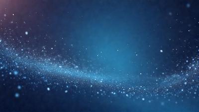 The primary subject of the image is a blue background with a starry pattern. The setting is a dark, starry night, and the visual style is a digital art or illustration. The dominant colors are blue and white, creating a serene and peaceful atmosphere.