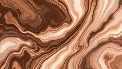 The image features a brown and white marbled surface, which appears to be a piece of wood or a stone. The marbled pattern creates a visually appealing and textured surface. The primary subject of the image is the marbled surface, which serves as the main object, scene, or focus of the image. The setting or background is the marbled surface itself, and the visual style is a close-up of the marbled pattern. The colors and mood of the image are predominantly brown and white, giving it a