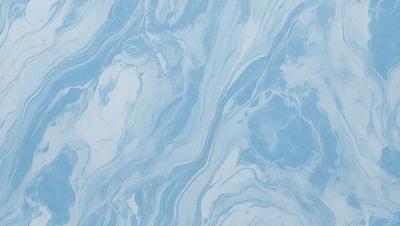 The primary subject of the image is a blue and white marbled surface, which appears to be a wall or a piece of artwork. The setting is a room with a blue and white color scheme. The visual style is a combination of a photo and a digital artwork, creating a unique and intricate design. The colors and mood of the image are predominantly blue and white, giving it a calm and serene atmosphere.