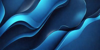 The primary subject of the image is a blue, flowing, and swirling pattern. The setting is a dark blue background, which contrasts with the vibrant blue pattern. The visual style is a digital art or illustration, as the pattern appears to be a digital creation. The colors and mood of the image are predominantly blue, creating a sense of calmness and tranquility.