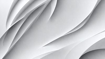 The primary subject of the image is a large sheet of white paper with a pattern of folded edges. The paper appears to be a creased or folded sheet, giving it a unique texture and visual appeal. The setting is a white background, which allows the paper to stand out as the main focus of the image. The visual style is a close-up of the paper, showcasing its intricate folded edges. The colors and mood of the image are predominantly white, giving it a clean and minimalist appearance.