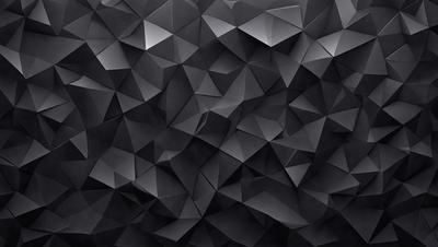 The primary subject of the image is a black and white geometric pattern. The setting is a dark background, which contrasts with the pattern. The visual style is a combination of a photo and digital art, creating a unique and intricate design. The dominant colors are black and white, giving the image a classic and timeless appearance. The overall atmosphere is one of sophistication and elegance.
