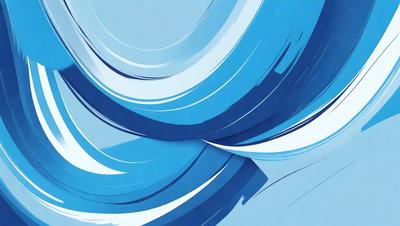 The primary subject of the image is a blue and white wave, which is the main focus of the scene. The setting is a blue background, which creates a vibrant and lively atmosphere. The visual style of the image is a combination of digital art and illustration, giving it a unique and artistic appearance. The dominant colors in the image are blue and white, which contribute to the overall mood of the scene.