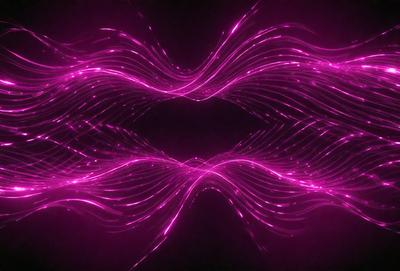 The primary subject of the image is a pink light or light effect, which appears to be a digital art or illustration. The setting is a dark background, which contrasts with the pink light. The visual style suggests that the image is a creative and artistic representation of light or a light effect. The colors and mood of the image are predominantly pink, creating a warm and inviting atmosphere.