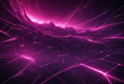 The primary subject of the image is a purple, pink, and white nebula. The setting is a dark, starry background, and the visual style is a digital art or illustration. The dominant colors and overall atmosphere are vibrant and luminous, creating a sense of wonder and exploration.