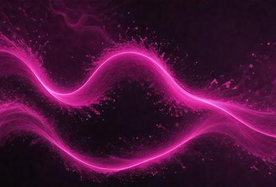 The primary subject of the image is a pink, swirling, and flowing pattern. The setting is a dark background, which contrasts with the vibrant pink color of the pattern. The visual style appears to be a digital art or illustration, as the pattern is created through a combination of lines and shapes. The colors and mood of the image are predominantly pink, creating a sense of warmth and energy.