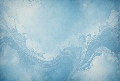The primary subject of the image is a large, swirling blue wave. The setting is a blue sky, which serves as the backdrop for the wave. The visual style of the image is a combination of a photo and digital art, creating a unique and captivating representation of the ocean. The dominant colors in the image are blue and white, giving it a serene and calming atmosphere.