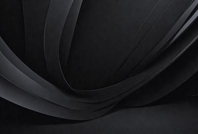 The primary subject of the image is a black and white pattern, which appears to be a digital art or illustration. The setting is a black background, and the visual style gives the impression of a modern and minimalist design. The colors and mood of the image are predominantly dark and moody, with the black and white pattern creating a sense of depth and contrast.
