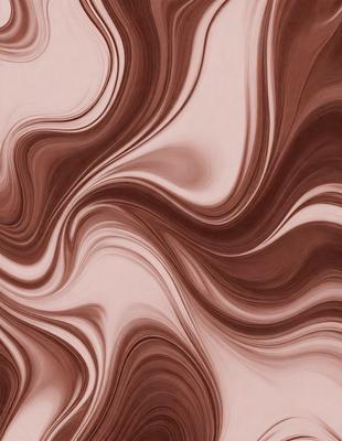The primary subject of the image is a close-up of a brown and white patterned surface, which appears to be a marbled or textured material. The setting is a room with a wall that features this unique pattern. The visual style of the image is a close-up, which emphasizes the intricate details of the pattern. The colors and mood of the image are predominantly brown and white, creating a warm and earthy atmosphere.