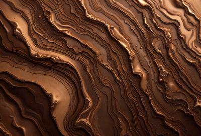 The primary subject of the image is a close-up of a brown, textured surface, possibly a piece of wood or a wall. The setting appears to be a natural environment, with the surface being the main focus of the image. The visual style is a close-up, which emphasizes the texture and details of the surface. The colors in the image are predominantly brown, giving the scene a warm and earthy atmosphere.