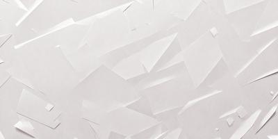 The primary subject of the image is a white paper with cutouts, creating a unique and artistic visual effect. The paper is arranged in a way that it appears to be a collage or a pattern, with the cutouts creating a sense of depth and dimension. The setting is a white background, which further emphasizes the cutouts and the overall visual style. The colors in the image are predominantly white, giving it a clean and minimalist appearance. The mood of the image is creative and intriguing, as it