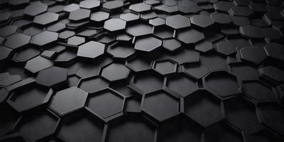 The primary subject of the image is a close-up of a black and white patterned surface, which appears to be a textured wall or a black and white tile. The setting is a dark room, and the visual style is a close-up of the patterned surface. The colors and mood of the image are predominantly black and white, creating a sense of depth and contrast.