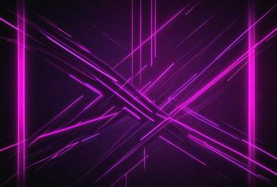 The primary subject of the image is a purple and pink geometric pattern. The setting is a dark background, which contrasts with the bright colors of the pattern. The visual style appears to be a digital art or illustration, as the pattern is intricate and well-defined. The dominant colors are purple and pink, creating a vibrant and lively atmosphere.