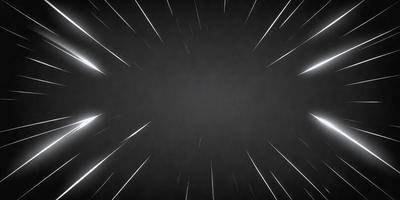 The primary subject of the image is a black background with a white streak or blur. The setting is a dark, starry night, with the background being a night sky. The visual style is a blend of a photo and a digital art, illustration, or drawing. The colors are predominantly black and white, with the white streak adding a touch of brightness to the scene. The overall atmosphere is one of motion and speed, as the image captures the motion of the white streak or blur.
