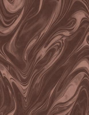 The primary subject of the image is a brown and white patterned wallpaper. The setting is a room with a brown and white patterned wallpaper. The visual style is a close-up of the wallpaper, showcasing its intricate design. The colors and mood of the image are warm and inviting, with the brown and white pattern creating a cozy atmosphere.