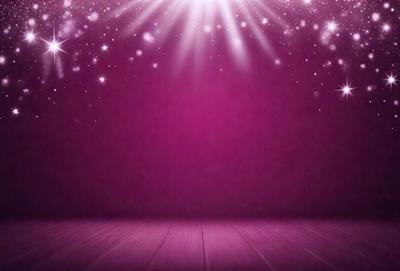 The primary subject of the image is a purple wall with a pink background. The setting is a stage or a room with a purple backdrop. The visual style is a digital art or illustration, creating a unique and eye-catching design. The colors and mood of the image are predominantly purple and pink, giving it a warm and inviting atmosphere.