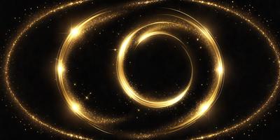 The primary subject of the image is a golden circle with a ring of stars surrounding it. The circle appears to be a symbol or a decorative element, and the stars add a sense of depth and dimension to the scene. The visual style of the image is a combination of digital art and illustration, creating a unique and eye-catching design. The colors and mood of the image are warm and inviting, with the golden circle and the stars providing a sense of elegance and sophistication.