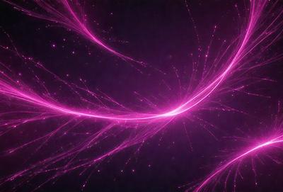 The primary subject of the image is a purple nebula, which is a swirling mass of gas and dust in space. The setting is a dark, starry sky, and the visual style is a combination of a photo and digital art. The colors and mood of the image are predominantly purple, creating a sense of mystery and wonder.