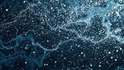 The primary subject of the image is a night sky filled with stars. The setting is a dark, star-filled background, creating a sense of depth and space. The visual style is a combination of a photo and digital art, as the image captures the beauty of the night sky while also showcasing the intricate patterns and details of the stars. The colors and mood of the image are predominantly dark and serene, with the stars providing a sense of wonder and tranquility.