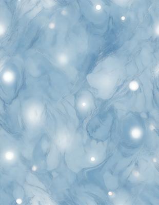 The primary subject of the image is a blue marble wall with a pattern of white dots. The setting is a room with a blue marble wall, and the visual style is a photo. The dominant colors are blue and white, creating a calm and serene atmosphere.