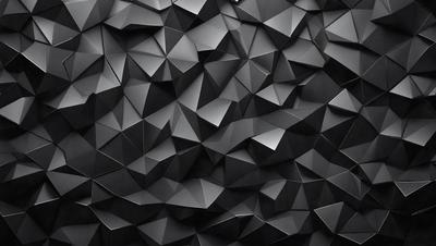 The primary subject of the image is a black and white geometric pattern. The setting is a black background, which contrasts with the pattern. The visual style is a combination of a photo and digital art, creating a unique and intricate design. The dominant colors are black and white, giving the image a classic and timeless appearance. The overall atmosphere is one of sophistication and elegance.