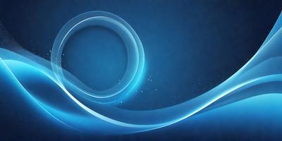 The primary subject of the image is a blue background with a swirling design. The setting is a dark blue background, and the visual style is digital art. The dominant colors are blue and white, creating a calm and soothing atmosphere.