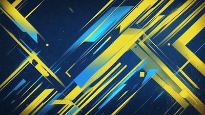 The primary subject of the image is a blue and yellow pattern, which is the main focus of the image. The setting is a dark blue background, creating a contrasting effect with the bright colors of the pattern. The visual style of the image is a digital art or illustration, as it appears to be a computer-generated or hand-drawn design. The dominant colors of the image are blue and yellow, creating a vibrant and lively atmosphere.