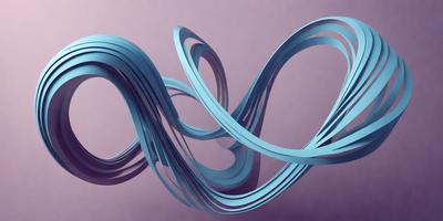 The primary subject of the image is a blue, curved, and spiraling design. The setting is a pink background, which contrasts with the blue design. The visual style is a digital art or illustration, as the design appears to be a pattern or texture. The colors and mood of the image are predominantly blue and purple, creating a sense of calmness and tranquility.