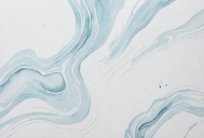 The primary subject of the image is a blue and white water-like pattern or design. The setting is a white background, which provides a clean and minimalist appearance. The visual style is a combination of digital art and illustration, creating a unique and artistic representation of the water pattern. The dominant colors are blue and white, which evoke a sense of calmness and tranquility.