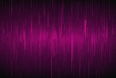 The primary subject of the image is a purple background with a pattern of pink and purple streaks. The setting appears to be a dark room, and the visual style is a combination of digital art and illustration. The dominant colors in the image are purple and pink, creating a moody and atmospheric ambiance.