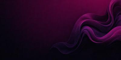 The primary subject of the image is a purple wave, which is the main focus of the scene. The wave is depicted in a digital art style, giving it a unique and artistic appearance. The setting is a dark purple background, which contrasts with the wave and adds to the overall mood of the image. The colors and mood of the image are predominantly purple, creating a sense of depth and intensity.