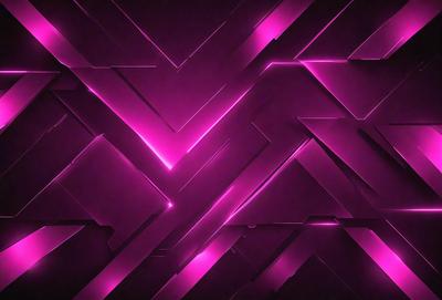 The primary subject of the image is a purple geometric pattern. The setting is a dark background, which contrasts with the bright purple pattern. The visual style appears to be a digital art or illustration, as the pattern is intricate and detailed. The dominant colors are purple and pink, creating a vibrant and lively atmosphere.