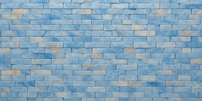 The primary subject of the image is a blue brick wall. The setting is a brick wall with a blue and yellow pattern. The visual style is a photo of the brick wall. The dominant colors are blue and yellow, creating a vibrant and lively atmosphere.